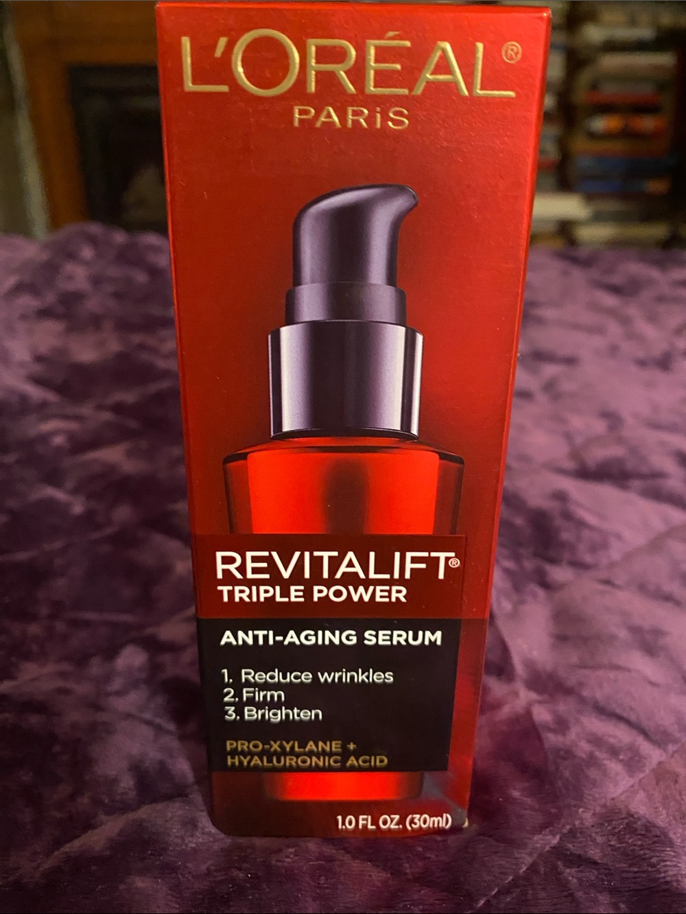 L'Oreal Revitalift Triple Power Anti-Aging Serum - Red and Purple